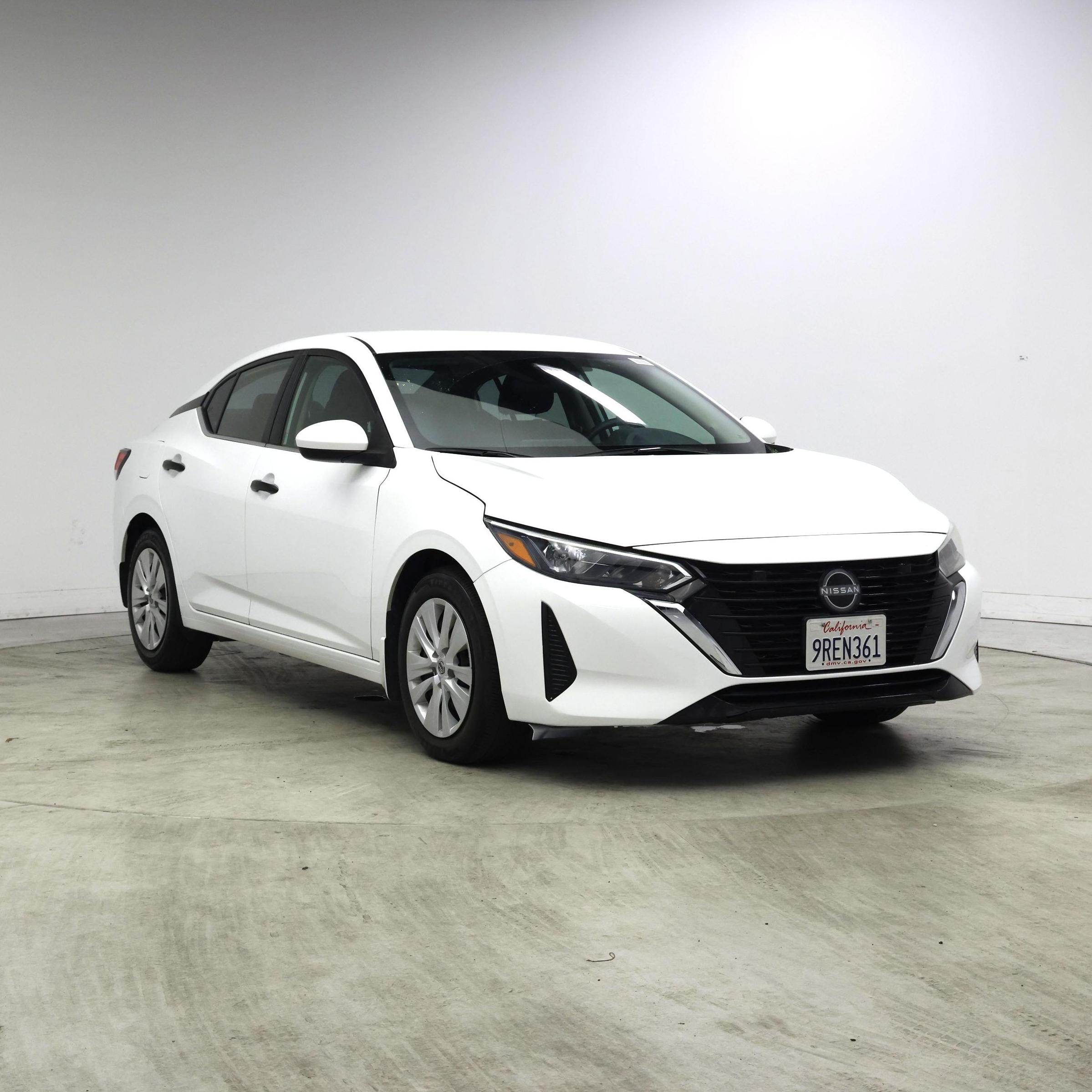 White 2024 Nissan Sentra Sedan Front-Wheel Drive Automatic