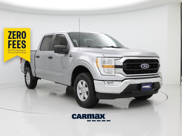 Silver 2022 Ford F-150 XLT SuperCrew 4WD Pickup Truck Four-Wheel Drive Automatic