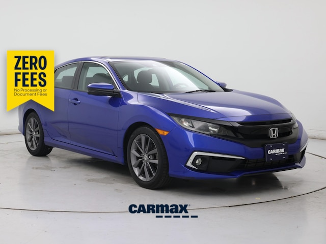 Blue 2020 Honda Civic EX Sedan FWD Sedan Front-Wheel Drive Automatic