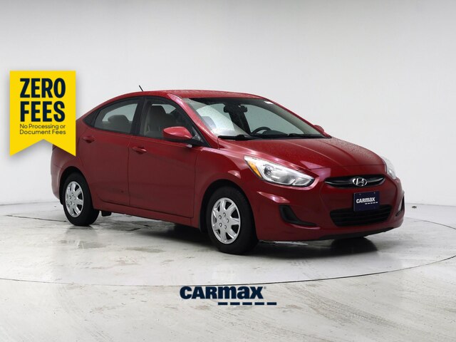 Red 2016 Hyundai Accent Sedan Front-Wheel Drive Automatic