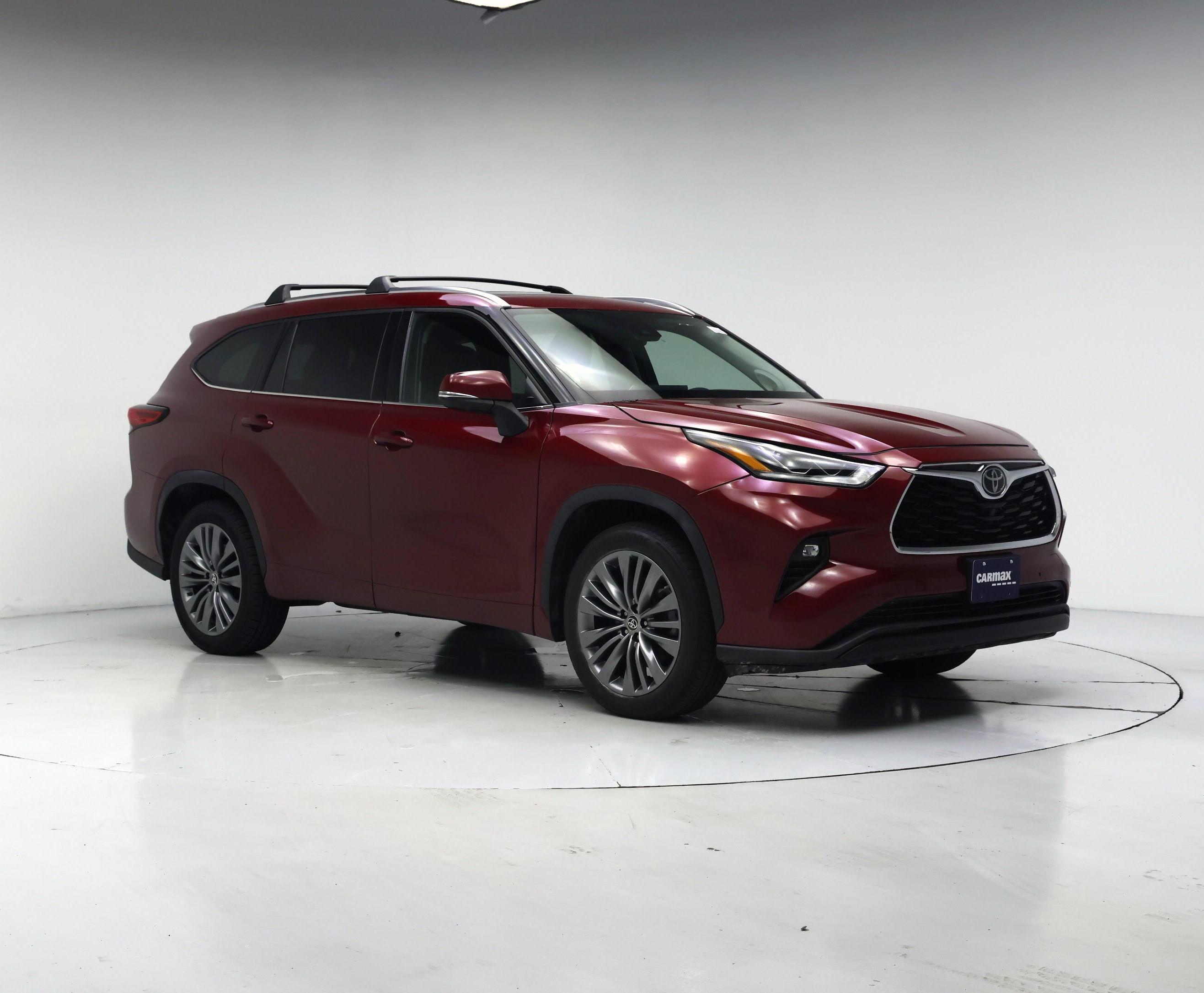 Red 2022 Toyota Highlander Platinum AWD SUV / Crossover All-Wheel Drive Automatic