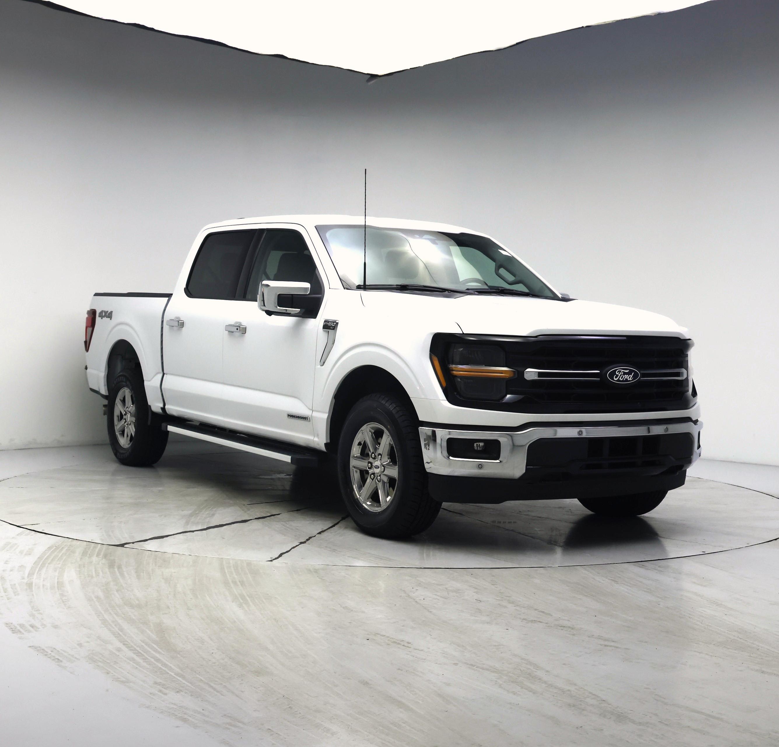 White 2024 Ford F-150 Pickup Truck Four-Wheel Drive Automatic