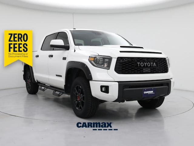 White 2019 Toyota Tundra TRD Pro CrewMax 5.7L 4WD Pickup Truck Four-Wheel Drive Automatic