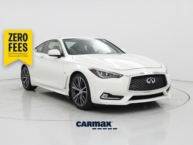 White 2018 INFINITI Q60 3.0t Luxe Coupe RWD Coupe Rear-Wheel Drive Automatic