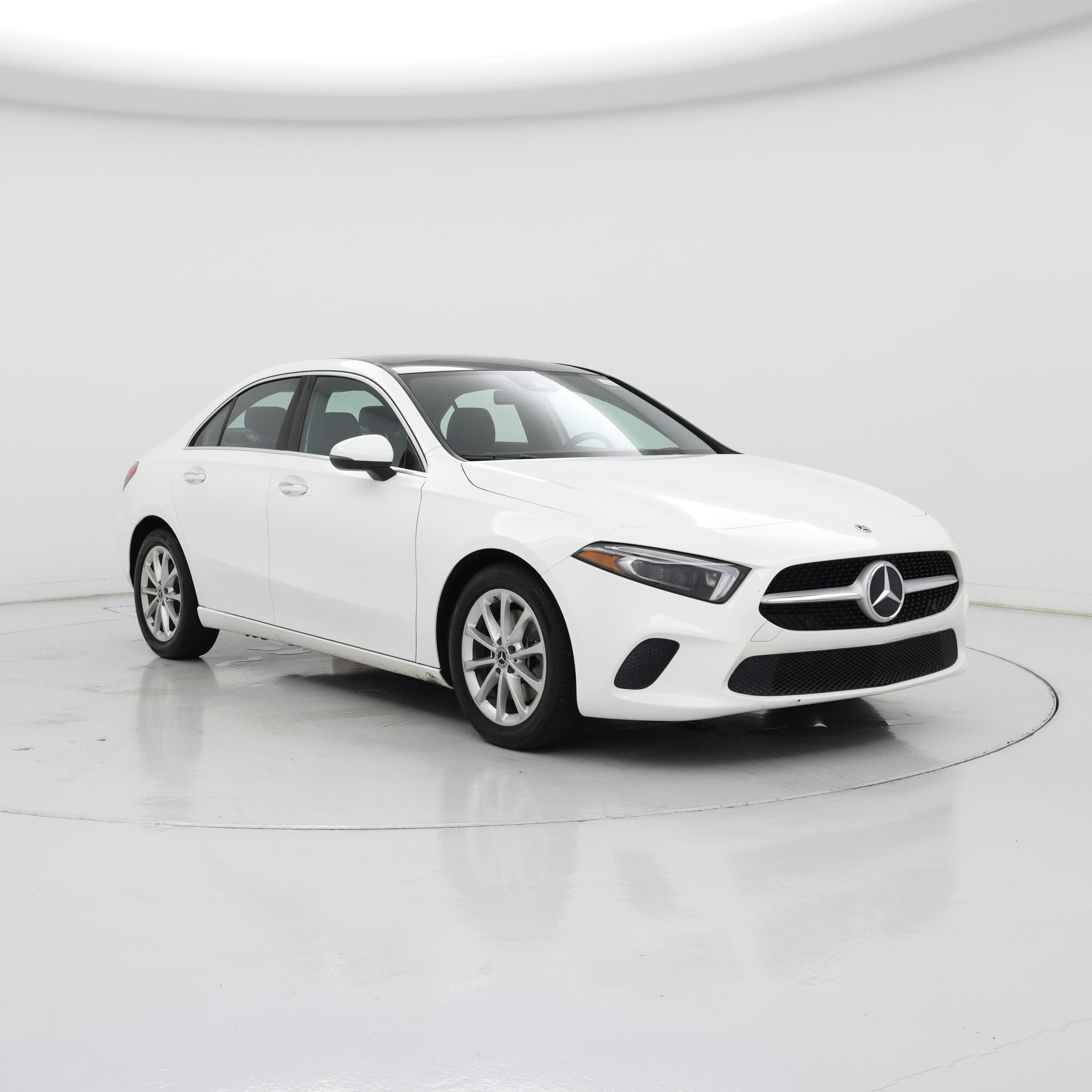 White 2022 Mercedes-Benz A-Class Sedan Front-Wheel Drive Automatic