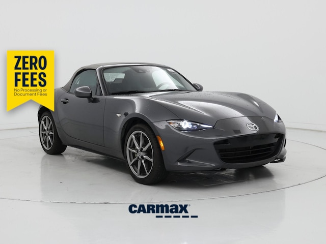 Gray 2021 Mazda MX-5 Miata Convertible Rear-Wheel Drive Manual