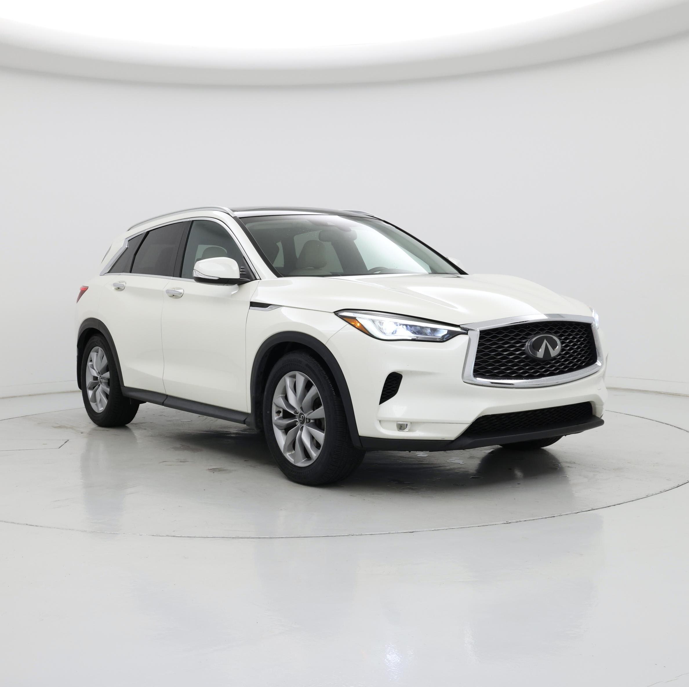 White 2020 INFINITI QX50 SUV / Crossover All-Wheel Drive Automatic