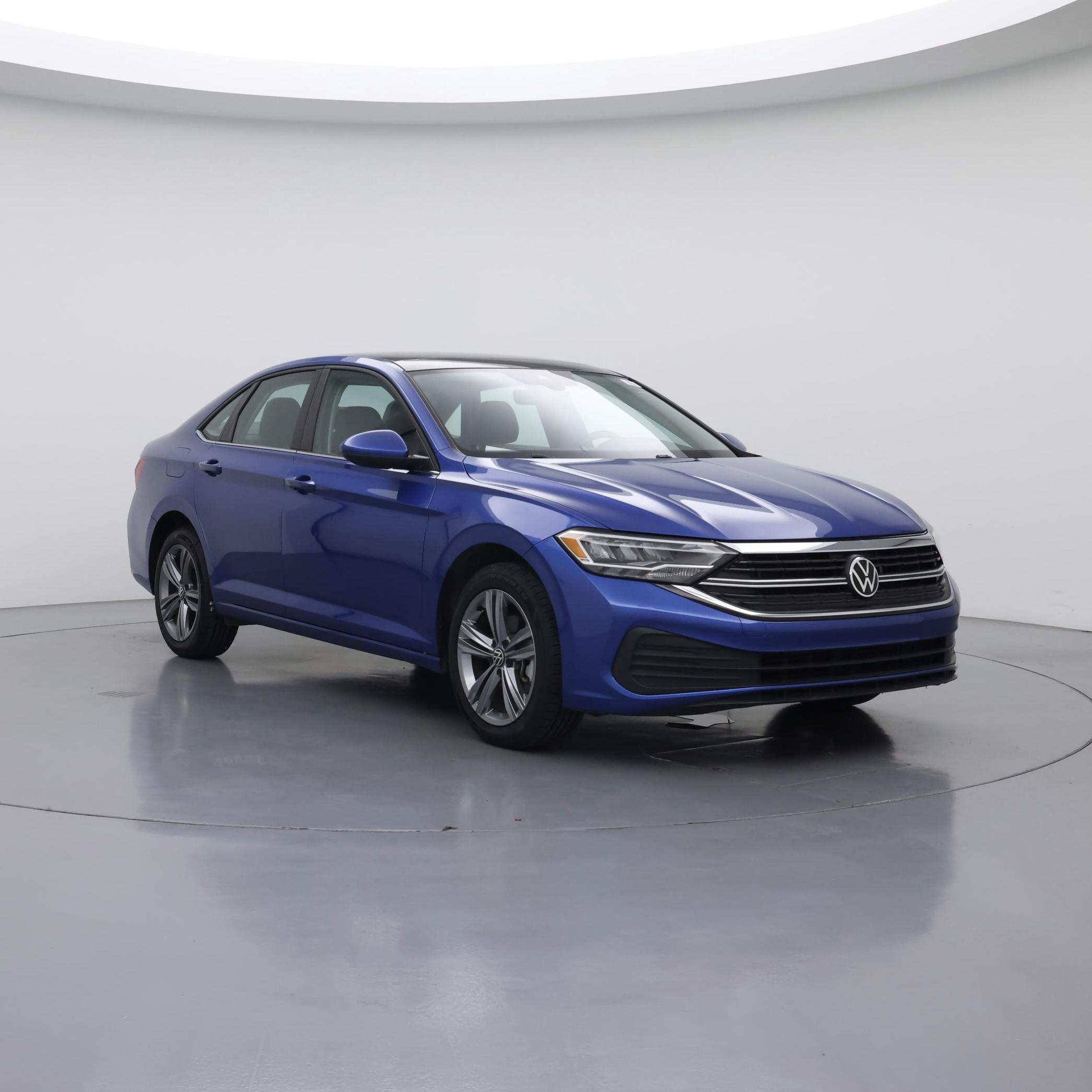Blue 2024 Volkswagen Jetta Sedan Front-Wheel Drive Automatic