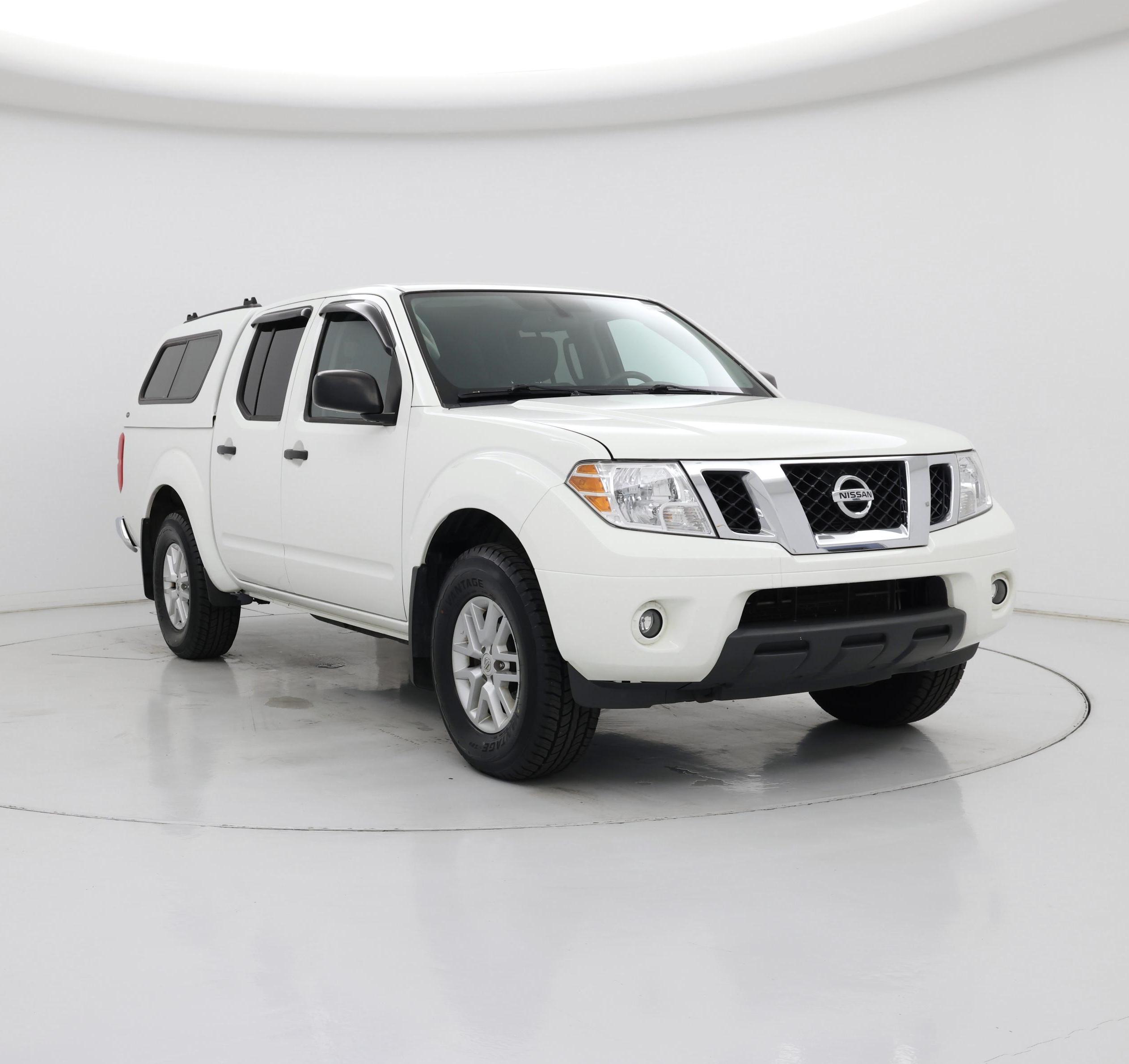 White 2019 Nissan Frontier Pickup Truck Four-Wheel Drive Automatic