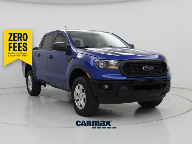 Blue 2019 Ford Ranger Pickup Truck Four-Wheel Drive Automatic