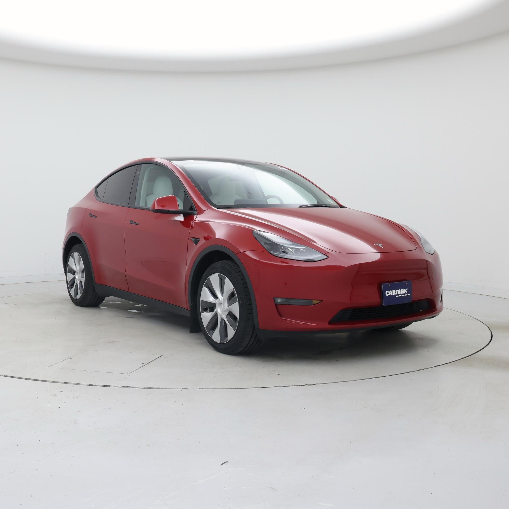 Red 2022 Tesla Model Y SUV / Crossover All-Wheel Drive Automatic