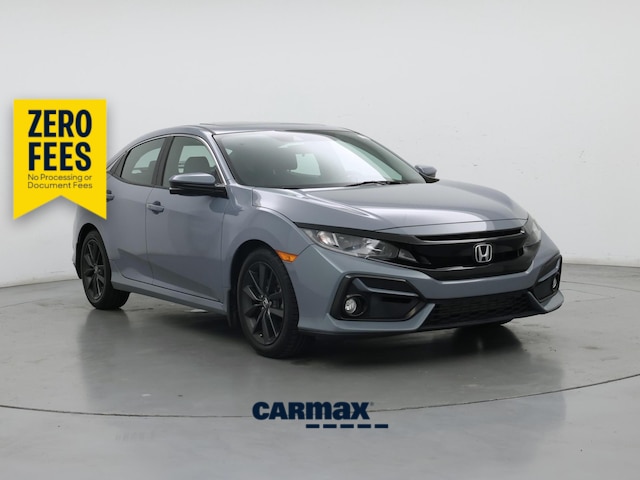 Gray 2021 Honda Civic Hatchback EX FWD Hatchback Front-Wheel Drive Automatic