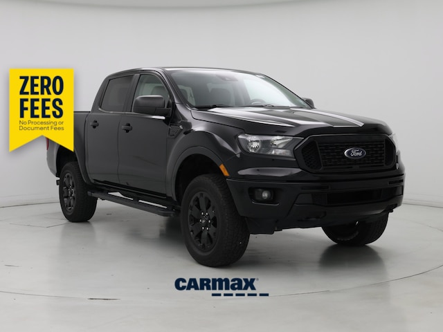 Black 2020 Ford Ranger XLT SuperCrew 4WD Pickup Truck Four-Wheel Drive Automatic