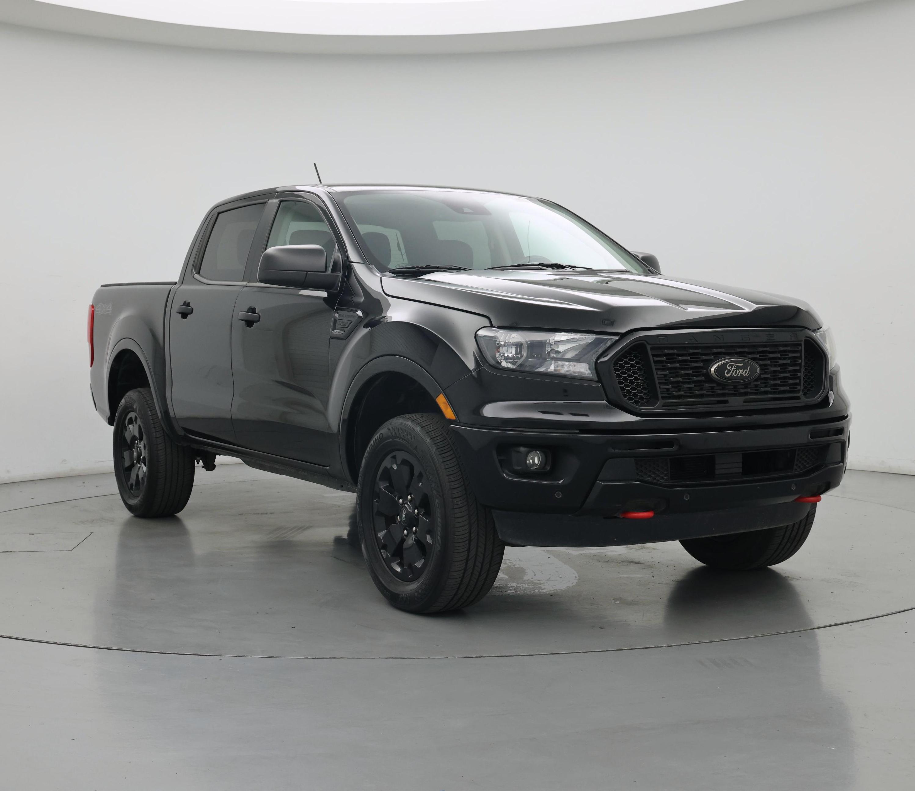 Black 2021 Ford Ranger Pickup Truck Four-Wheel Drive Automatic