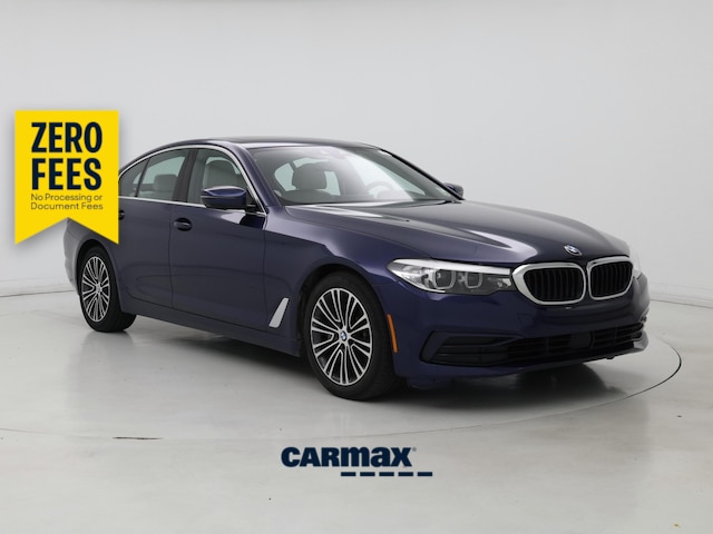 Blue 2019 BMW 5 Series Sedan Rear-Wheel Drive Automatic