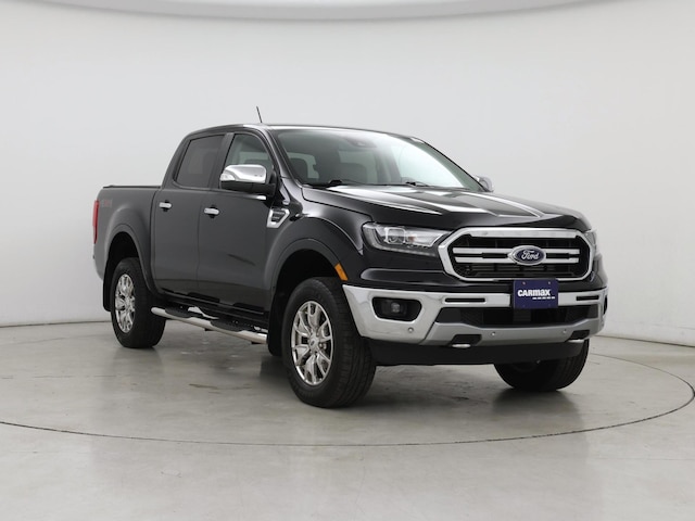 Black 2021 Ford Ranger Lariat SuperCrew 4WD Pickup Truck Four-Wheel Drive Automatic