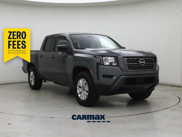 Gray 2023 Nissan Frontier SV Crew Cab 4WD Pickup Truck Four-Wheel Drive Automatic