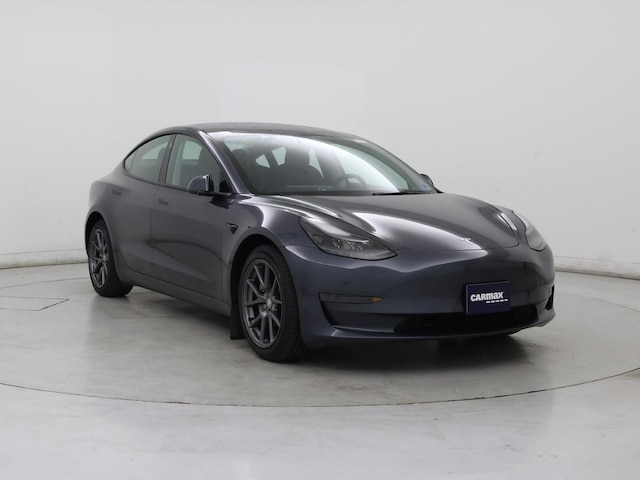 Gray 2022 Tesla Model 3 RWD Sedan Rear-Wheel Drive Automatic