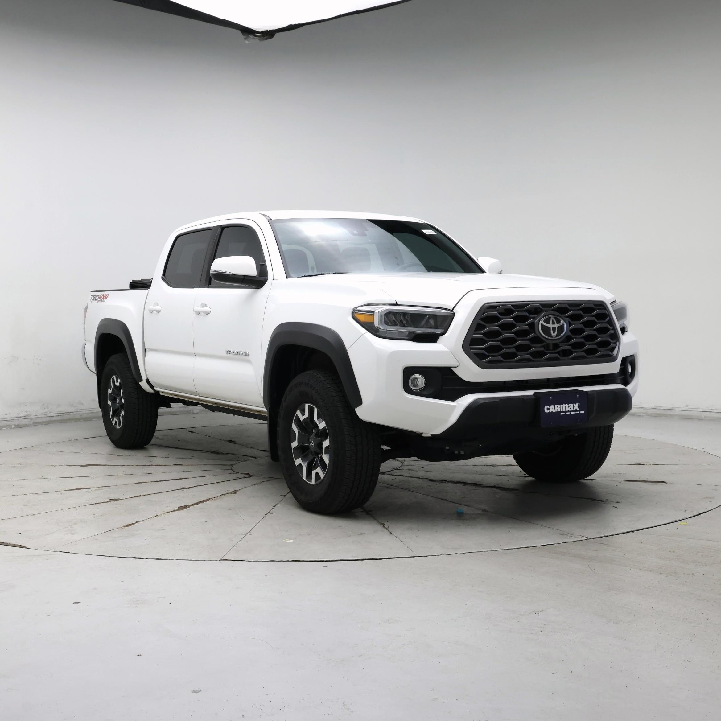 White 2023 Toyota Tacoma TRD Off Road Double Cab 4WD Pickup Truck Four-Wheel Drive Automatic