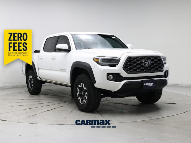White 2023 Toyota Tacoma TRD Off Road Double Cab 4WD Pickup Truck Four-Wheel Drive Automatic
