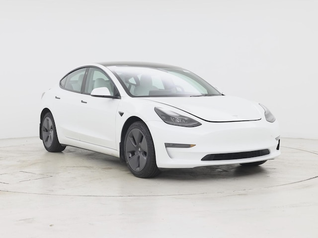 White 2023 Tesla Model 3 RWD Sedan Rear-Wheel Drive Automatic
