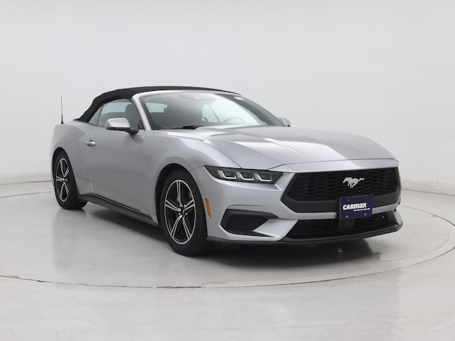 Silver 2024 Ford Mustang EcoBoost Premium Convertible RWD Convertible Rear-Wheel Drive Automatic