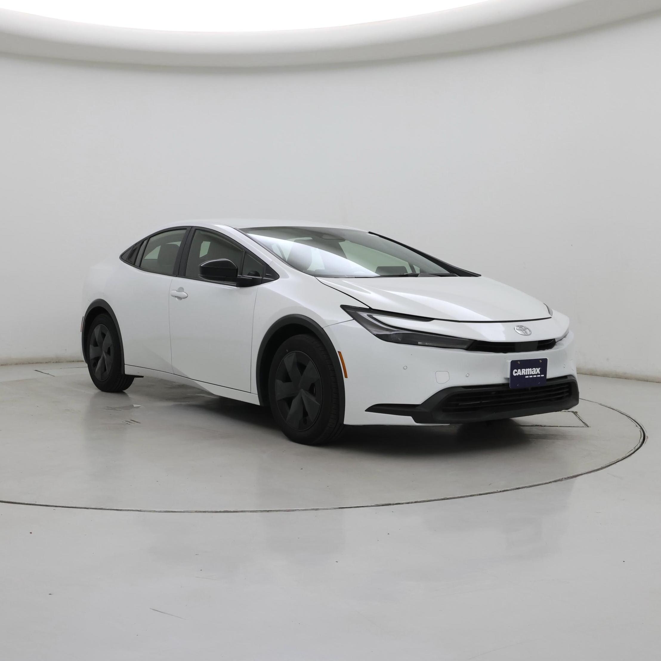 White 2025 Toyota Prius Hatchback Front-Wheel Drive Automatic