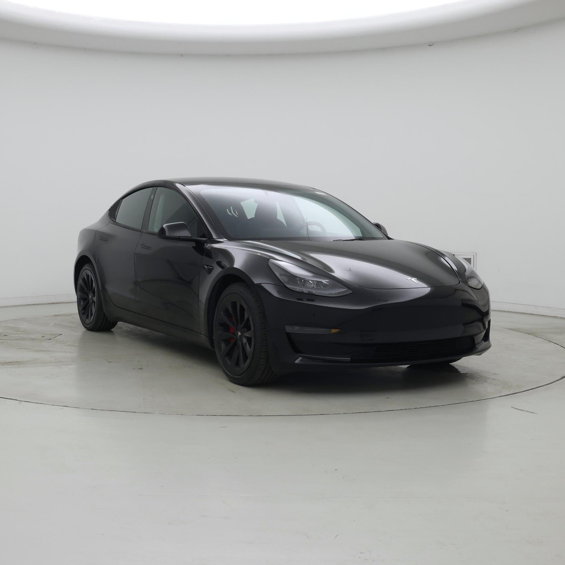 Black 2023 Tesla Model 3 RWD Sedan Rear-Wheel Drive Automatic