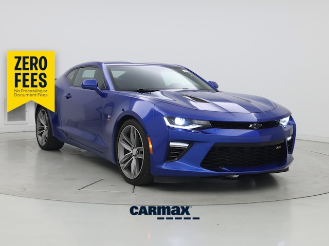 Blue 2018 Chevrolet Camaro 1SS Coupe RWD Coupe Rear-Wheel Drive Automatic