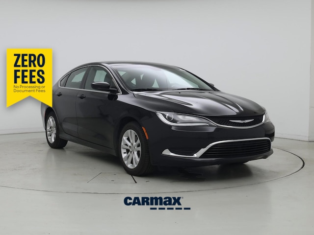 Black 2016 Chrysler 200 Sedan Front-Wheel Drive Automatic