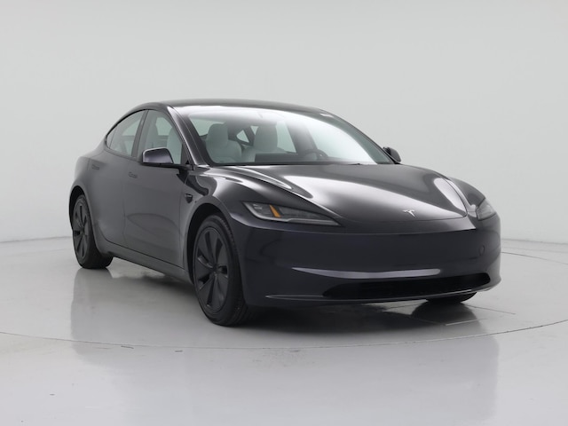 Gray 2025 Tesla Model 3 Long Range RWD Sedan Rear-Wheel Drive Automatic