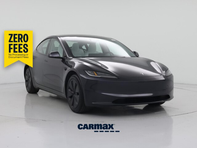Gray 2025 Tesla Model 3 Long Range RWD Sedan Rear-Wheel Drive Automatic
