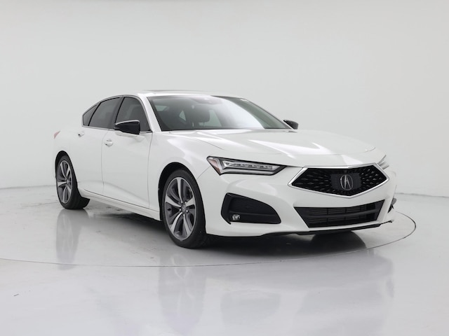 White 2021 Acura TLX SH-AWD with Advance Package Sedan All-Wheel Drive Automatic