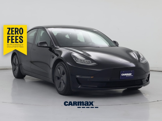 Black 2021 Tesla Model 3 Long Range AWD Sedan All-Wheel Drive Automatic