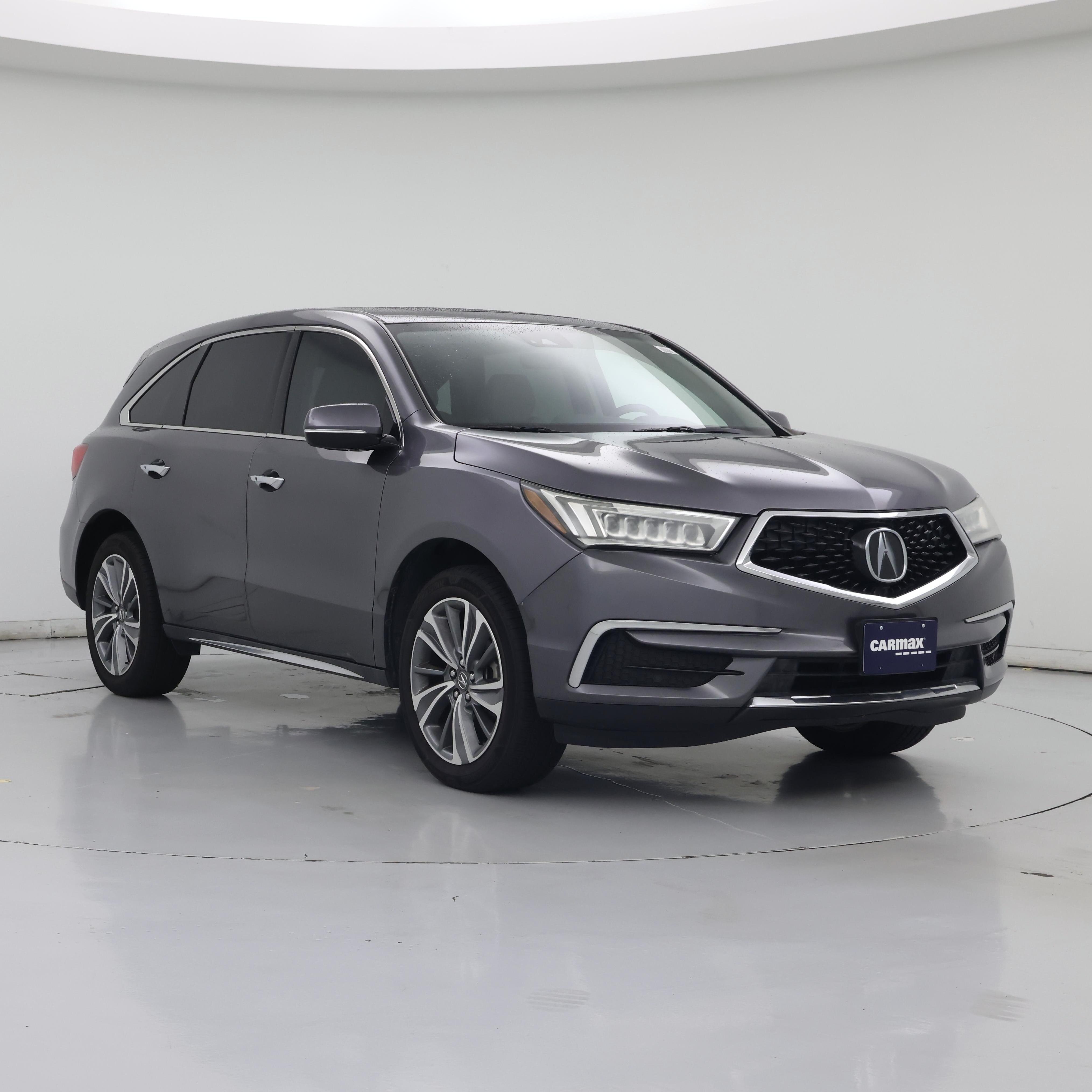 Gray 2017 Acura MDX SUV / Crossover Front-Wheel Drive Automatic
