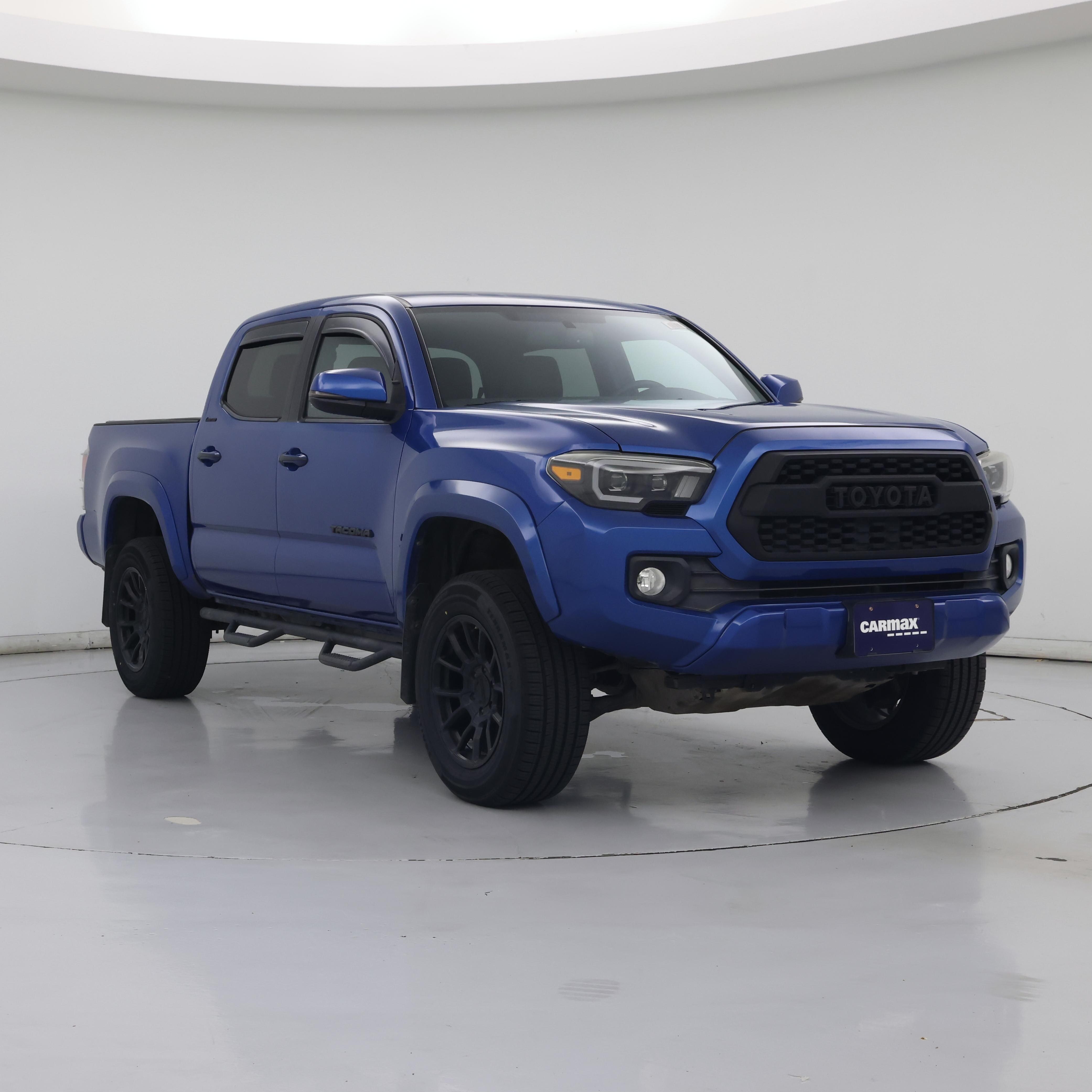 Blue 2017 Toyota Tacoma Pickup Truck Four-Wheel Drive Automatic