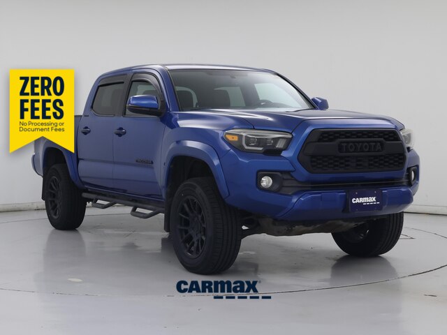 Blue 2017 Toyota Tacoma Pickup Truck Four-Wheel Drive Automatic
