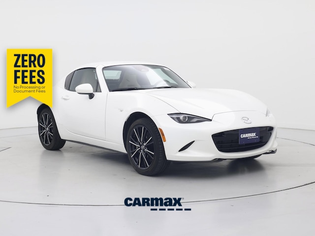 White 2024 Mazda MX-5 Miata Convertible Rear-Wheel Drive Automatic