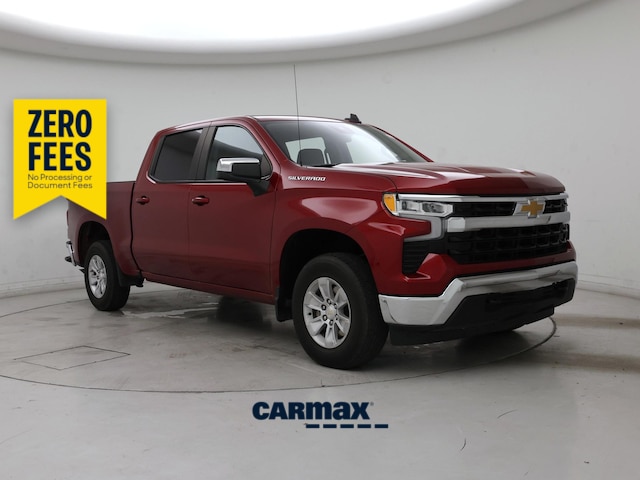 Red 2024 Chevrolet Silverado 1500 Pickup Truck Four-Wheel Drive Automatic