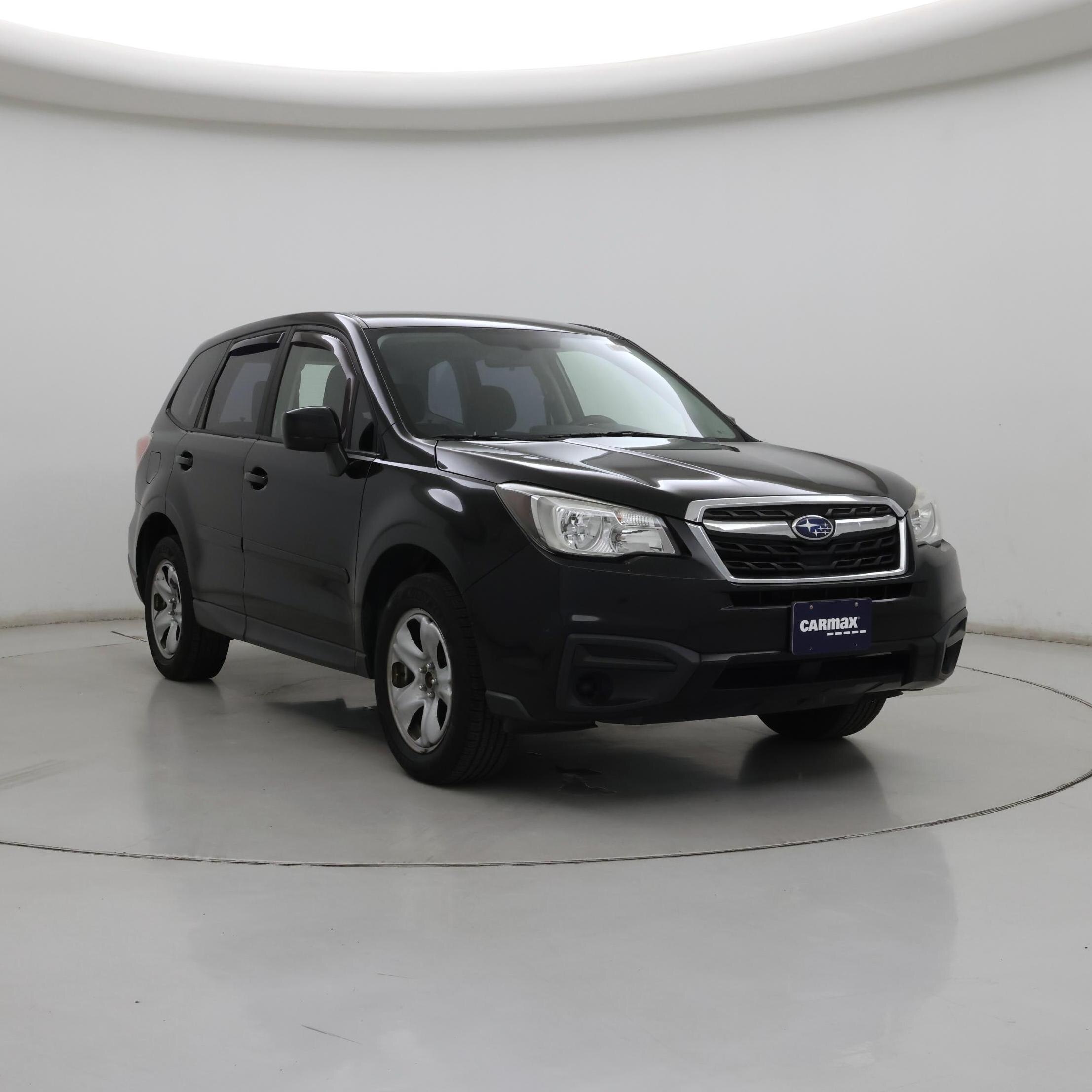 Black 2017 Subaru Forester SUV / Crossover All-Wheel Drive Manual