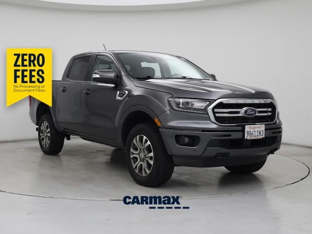Gray 2020 Ford Ranger Lariat SuperCrew 4WD Pickup Truck Four-Wheel Drive Automatic