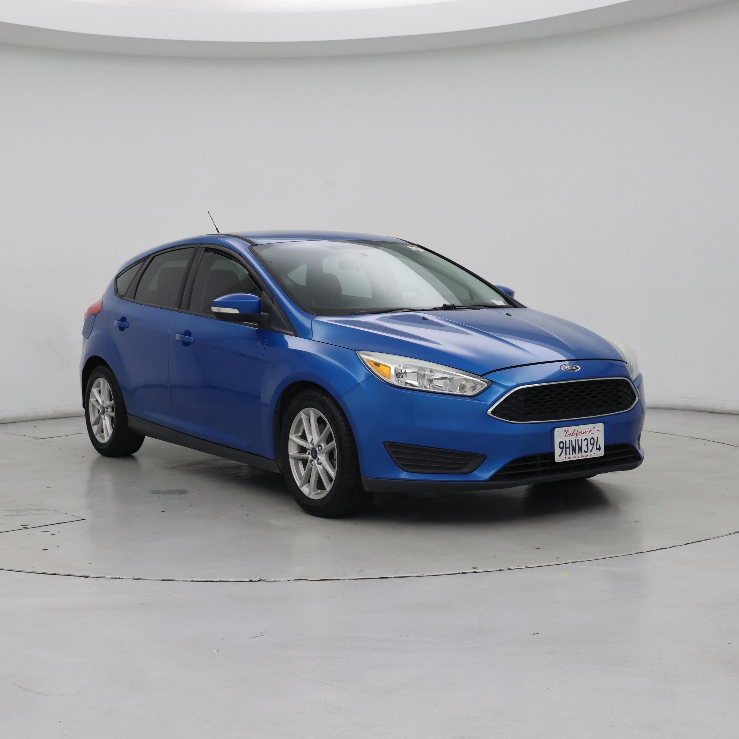 Blue 2015 Ford Focus Hatchback Front-Wheel Drive Automatic