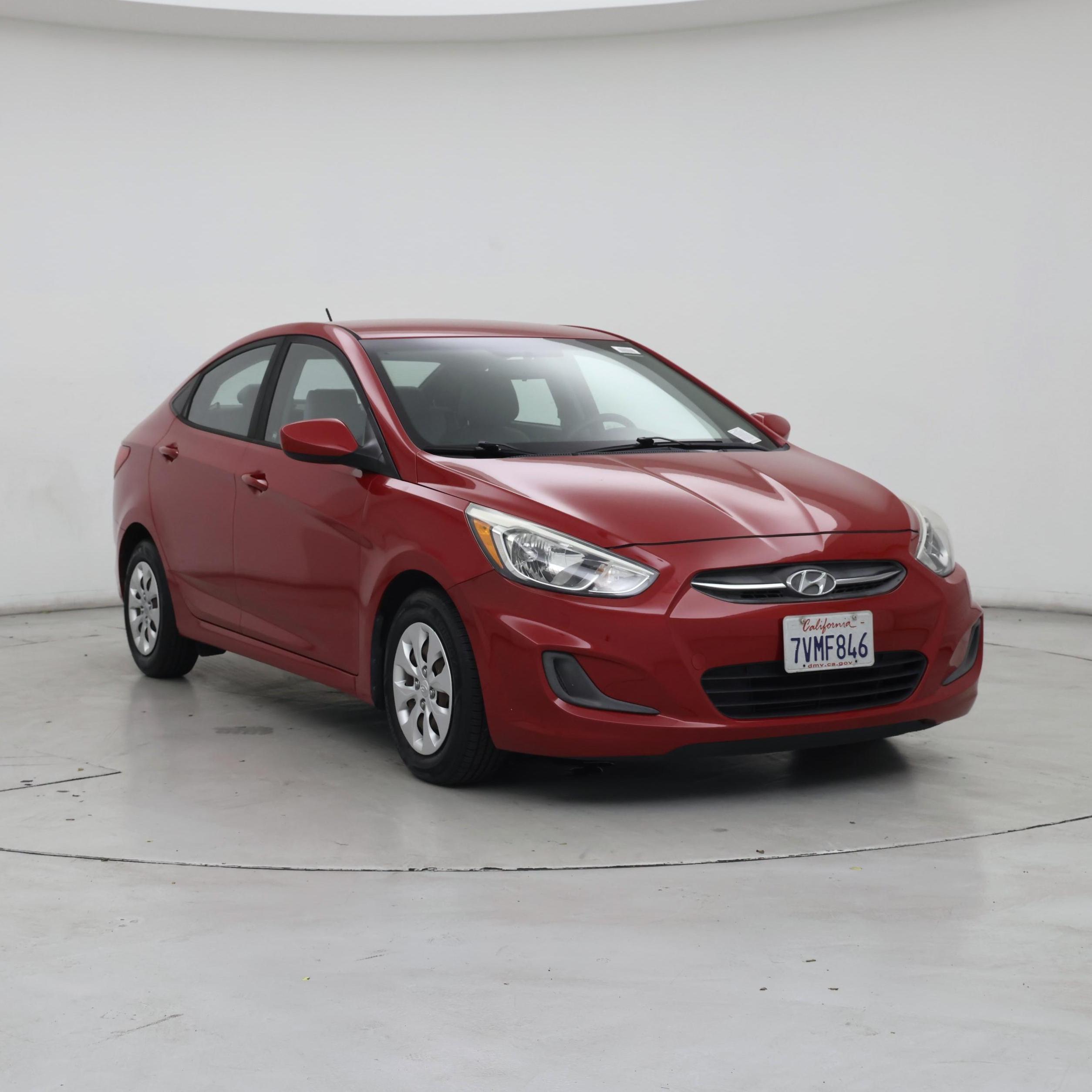 Red 2017 Hyundai Accent Sedan Front-Wheel Drive Automatic