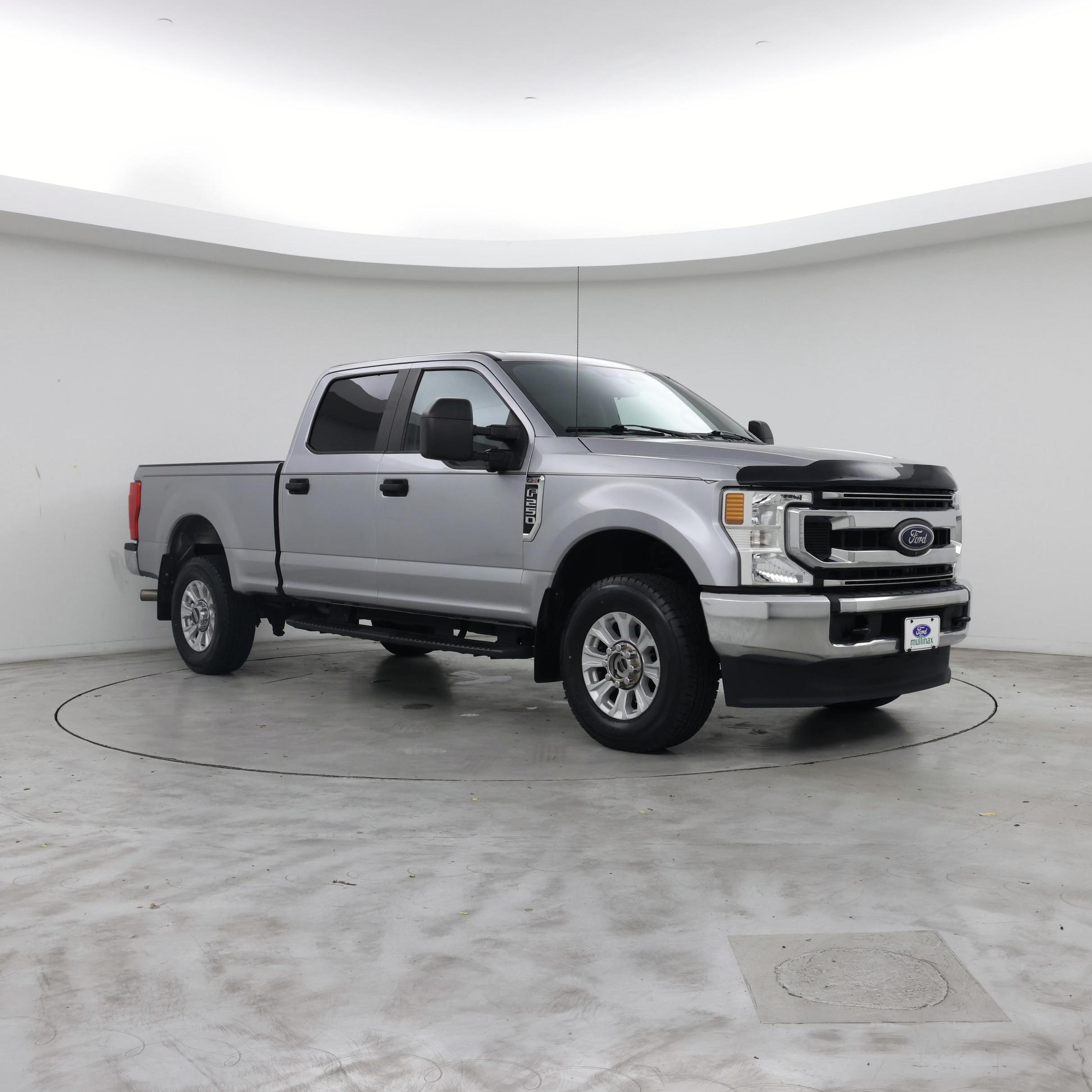 Gray 2021 Ford F-250 Super Duty XL Crew Cab 4WD Pickup Truck Four-Wheel Drive Automatic