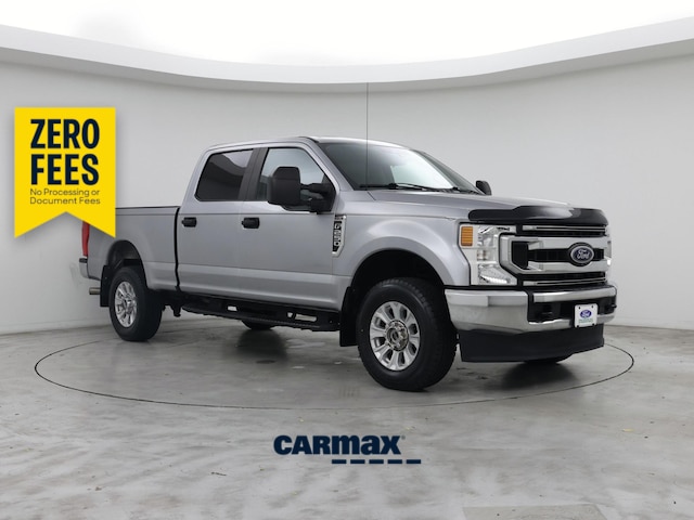 Gray 2021 Ford F-250 Super Duty XL Crew Cab 4WD Pickup Truck Four-Wheel Drive Automatic