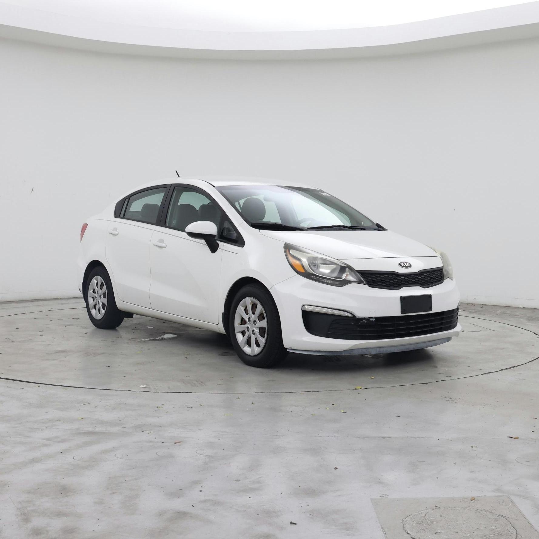 White 2016 Kia Rio Sedan Front-Wheel Drive Automatic