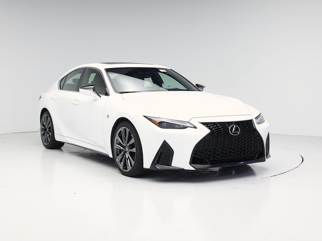 White 2023 Lexus IS 350 F Sport RWD Sedan Rear-Wheel Drive Automatic