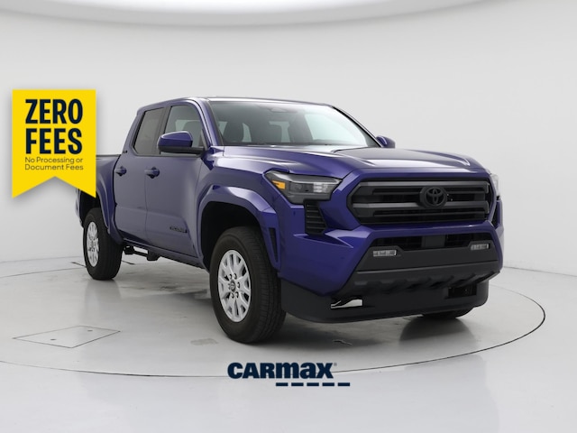 Blue 2025 Toyota Tacoma SR5 Double Cab 4WD Pickup Truck Four-Wheel Drive Automatic