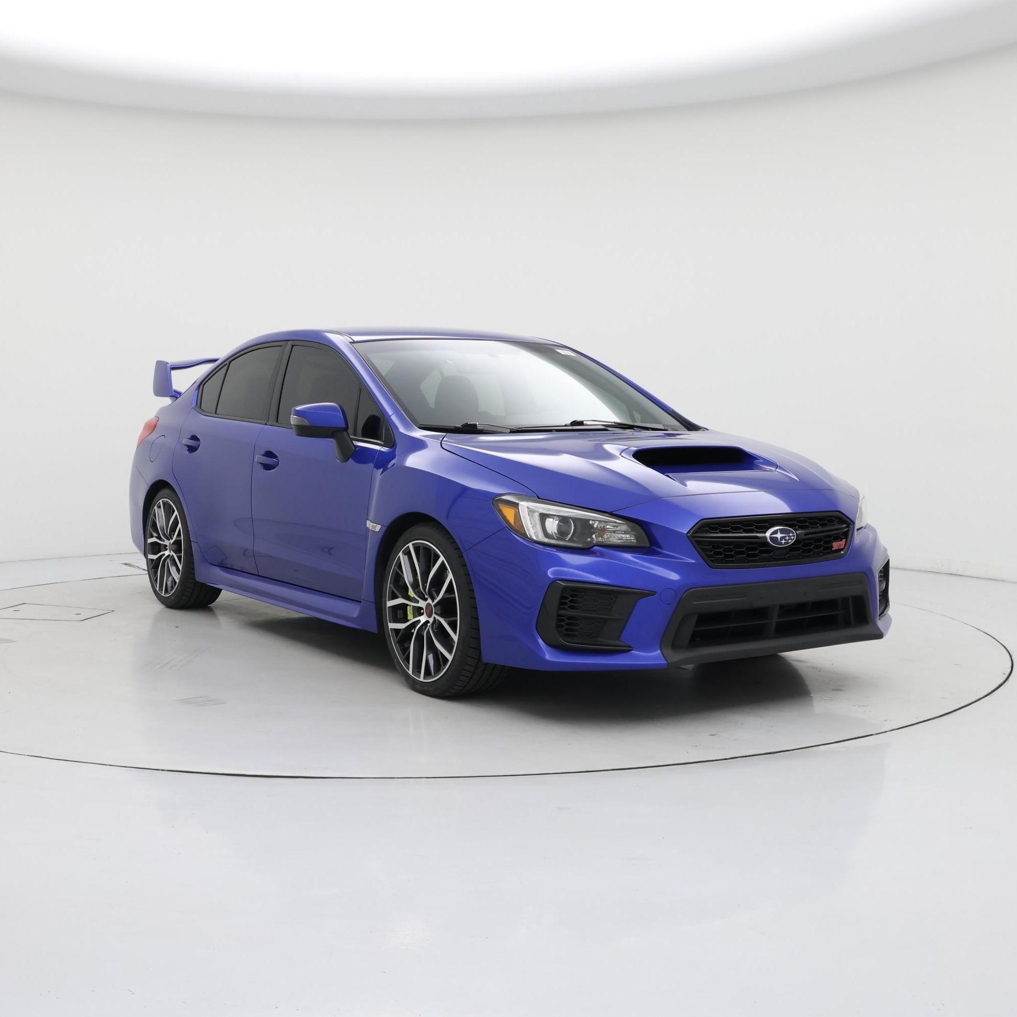 Blue 2021 Subaru WRX STI AWD Sedan All-Wheel Drive Manual