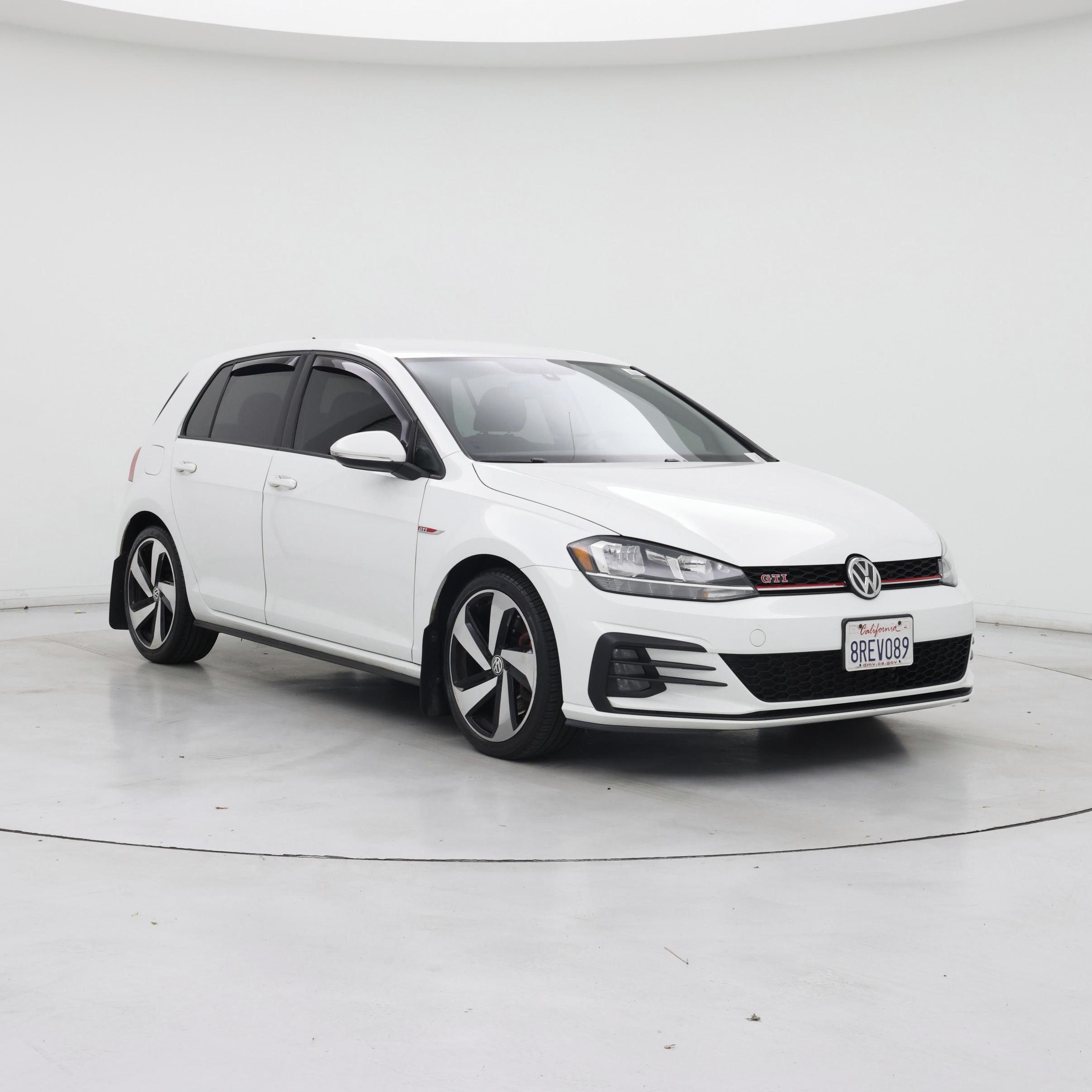 White 2020 Volkswagen Golf GTI 2.0T S 4-Door FWD Hatchback Front-Wheel Drive Manual